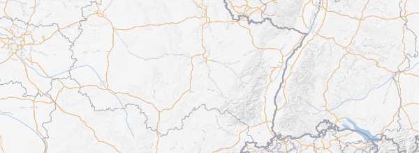 Map of Eastern France