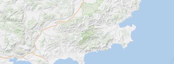 Map of Maures Massif