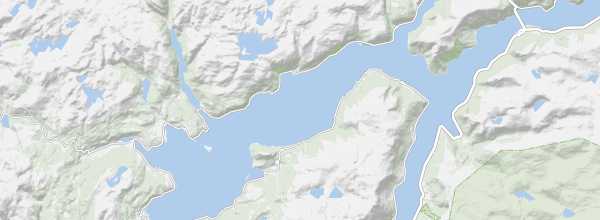 Map of Hardanger Fjord