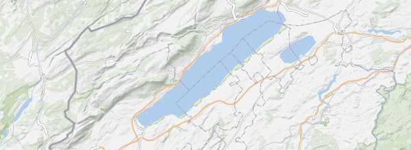 Map of Lake Neuchâtel