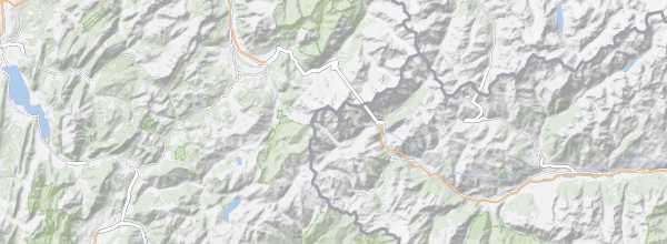 Map of Mont Blanc Massif