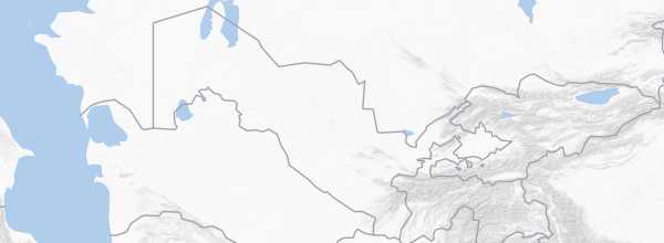Map of Uzbekistan