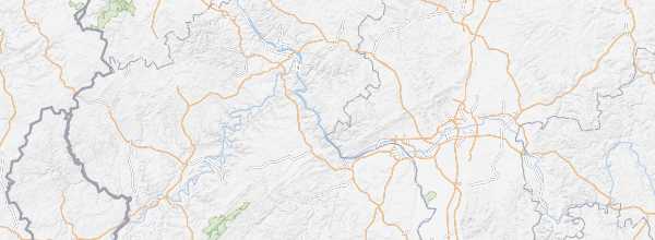 Map of Middle Upper Rhine Valley