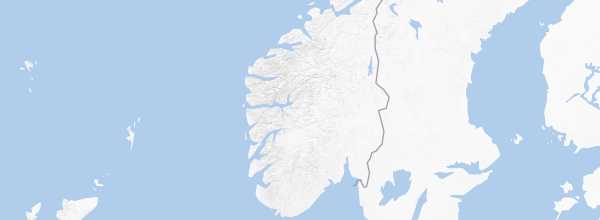 Map of Southern Norway