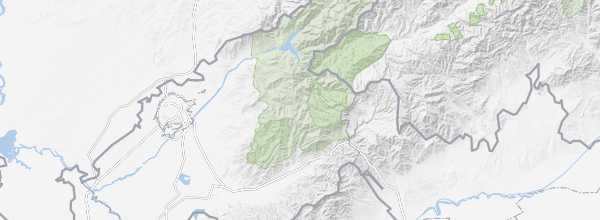 Map of Chatkal National Park