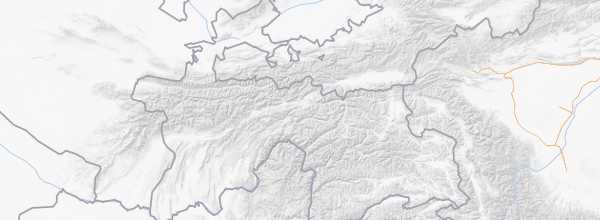 Map of Tajikistan
