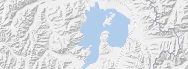 Map of Lake Kara-Kul (Tajikistan)