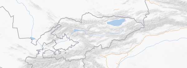 Map of Kyrgyzstan