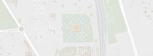 Map of Humayun's Tomb