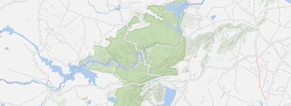 Map of Nagarjunsagar-Srisailam Reserve