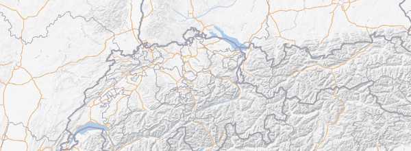 Map of German-speaking Switzerland