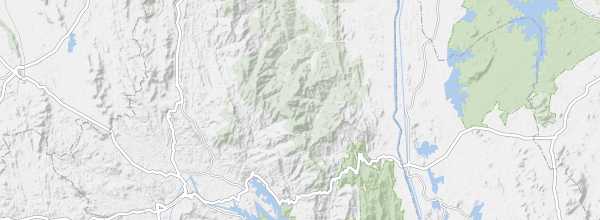 Map of Knuckles Mountain Range