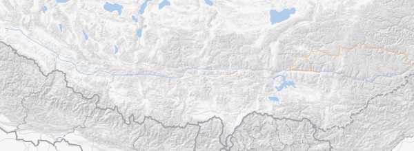 Map of Kathmandu - Lhasa Route
