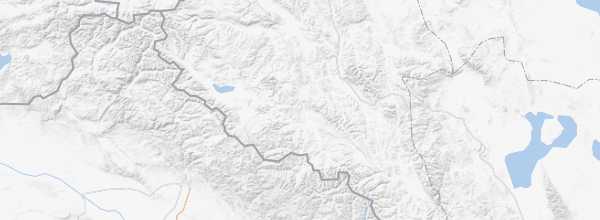 Map of Mongolian Altai
