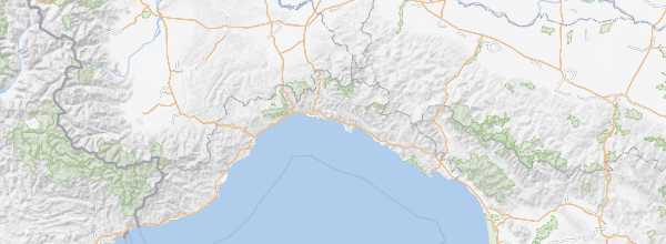 Map of Mediterranean Riviera