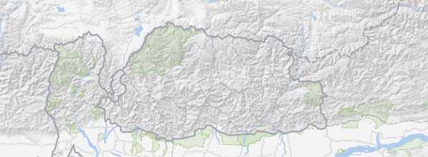 Map of Bhutan