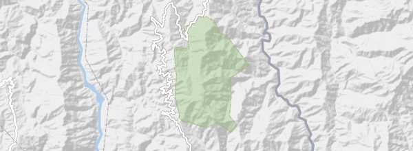 Map of Phawngpui Blue Mountain National Park