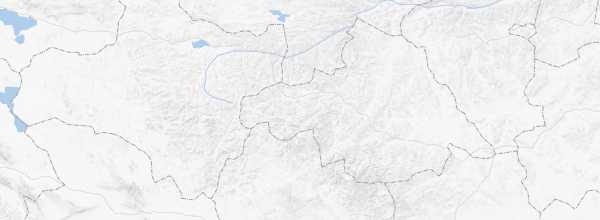 Map of Khangai Mountains